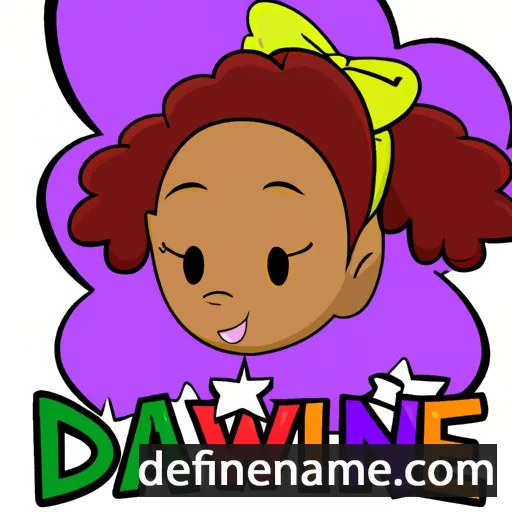 cartoon of the name Dawnie