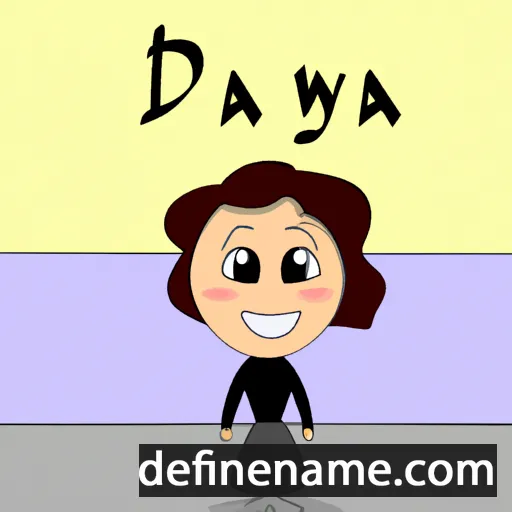 cartoon of the name Dawnya