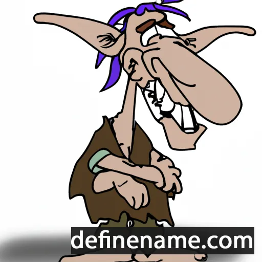 cartoon of the name Daxenaghwe