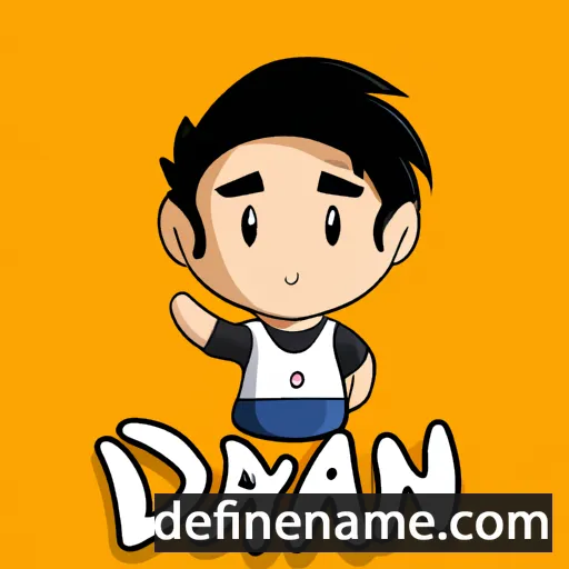 cartoon of the name Dayán