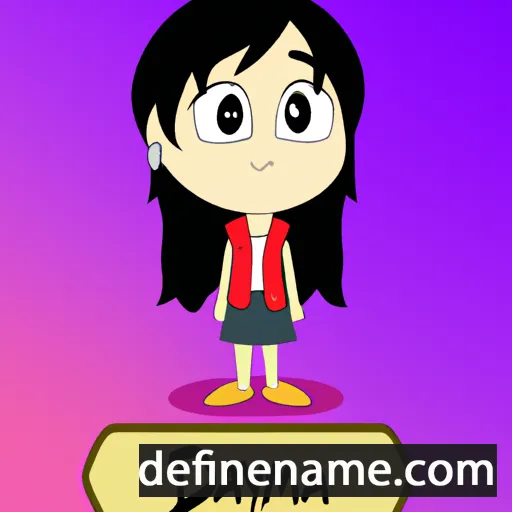 cartoon of the name Dayami