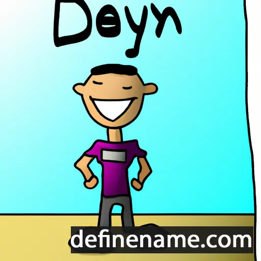 cartoon of the name Dayten