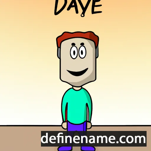 cartoon of the name Dayvid