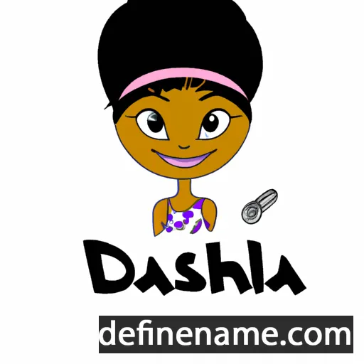 cartoon of the name Daziah