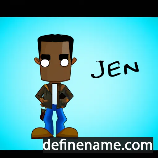 cartoon of the name De'jean