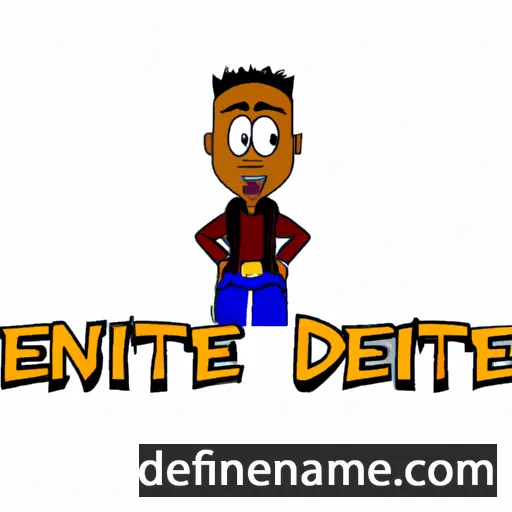 cartoon of the name Deante