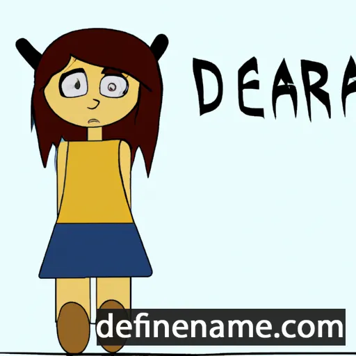 cartoon of the name Dearra