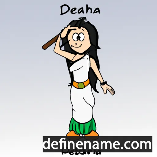 cartoon of the name Debarati