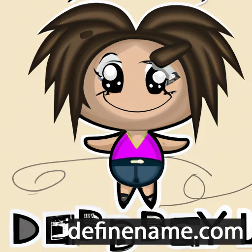 cartoon of the name Debbey