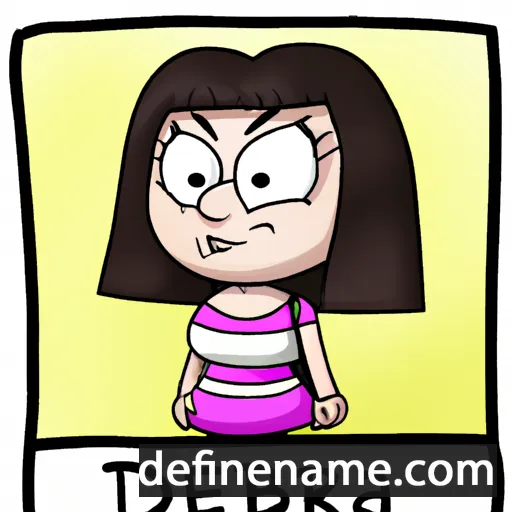 cartoon of the name Debera