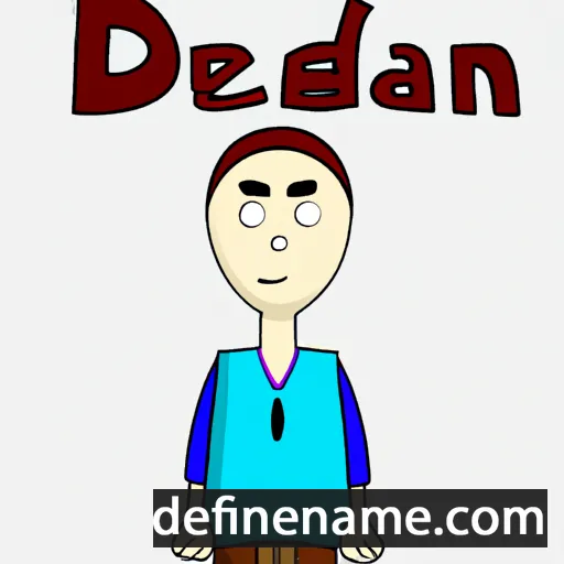 cartoon of the name Dedan