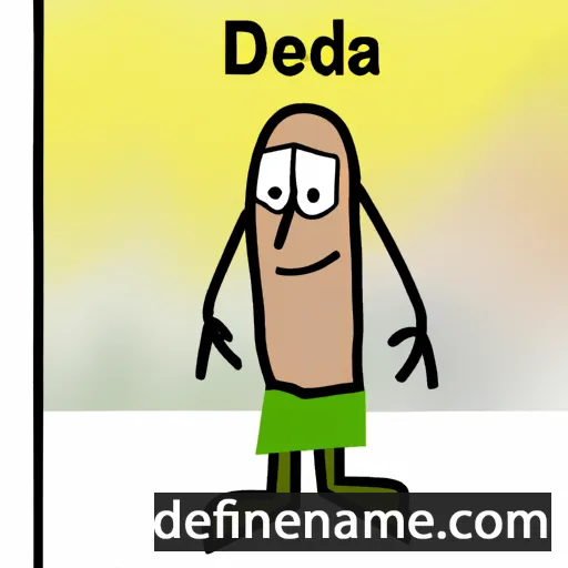 cartoon of the name Dedda