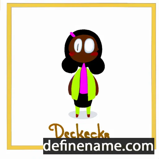 cartoon of the name Dedericka