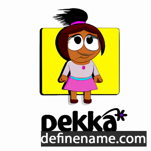 cartoon of the name Dedika