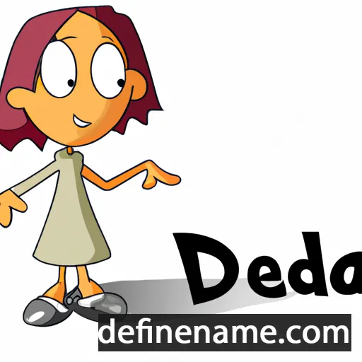 cartoon of the name Dedra