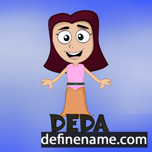 cartoon of the name Deedra