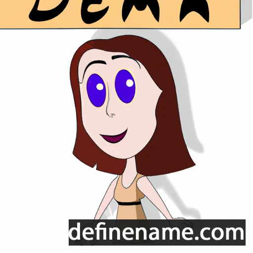 cartoon of the name Deema