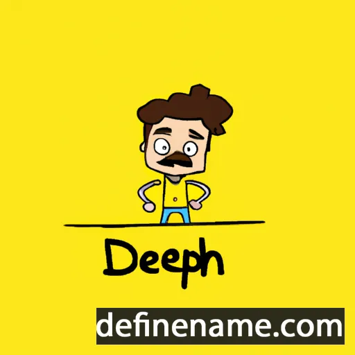 cartoon of the name Deepesh