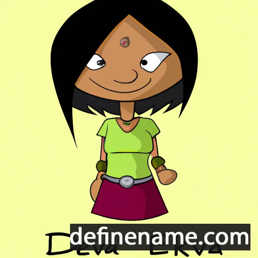 cartoon of the name Deevika