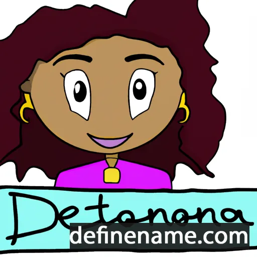 cartoon of the name Deionna