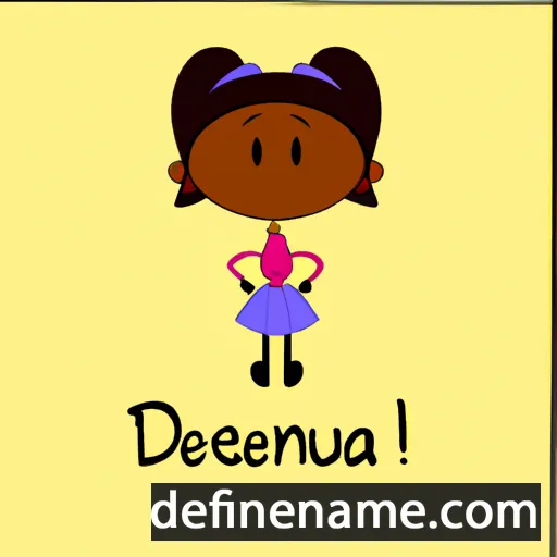 cartoon of the name Dejuana