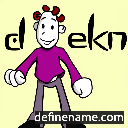 cartoon of the name Deklen