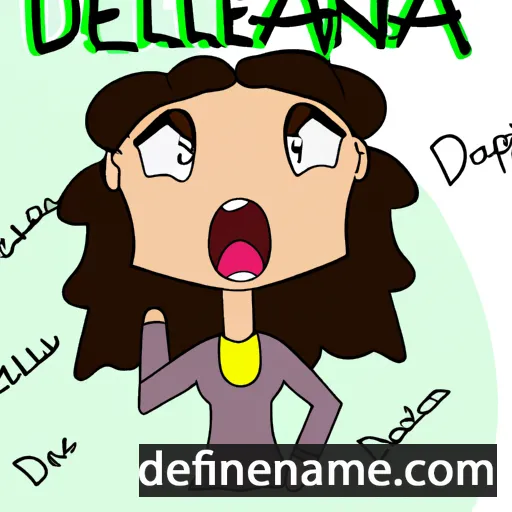 Delaina cartoon