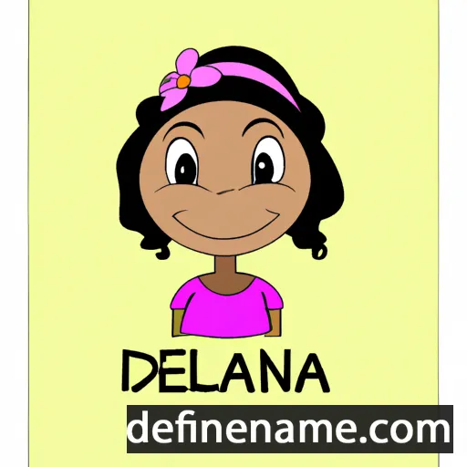 cartoon of the name Delana