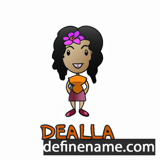 cartoon of the name Delania