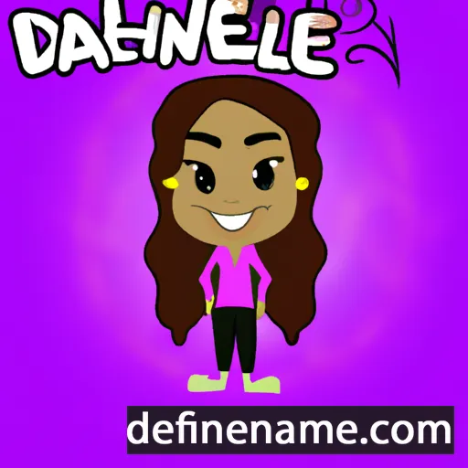 cartoon of the name Delanie