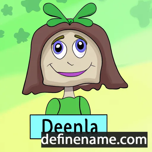 cartoon of the name Deleena