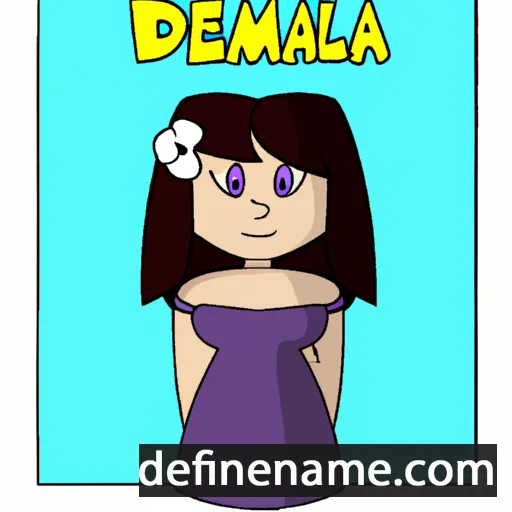 cartoon of the name Delena