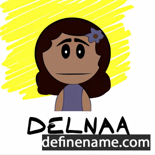 cartoon of the name Deliana