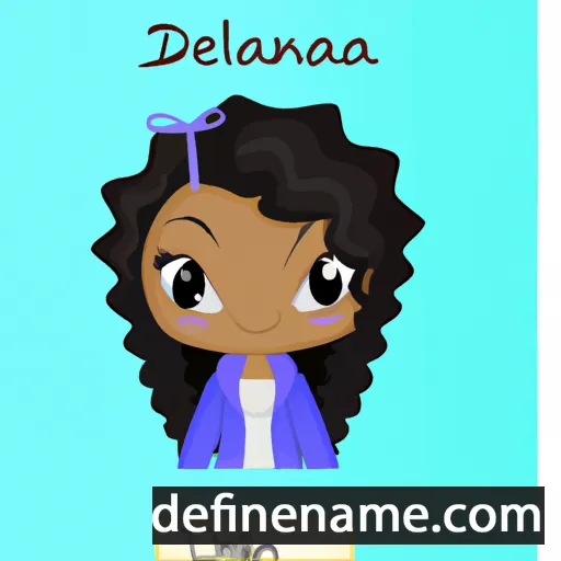 cartoon of the name Delianna