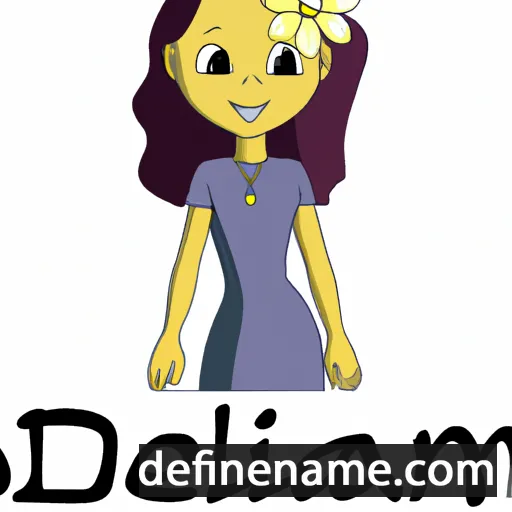 cartoon of the name Delinah