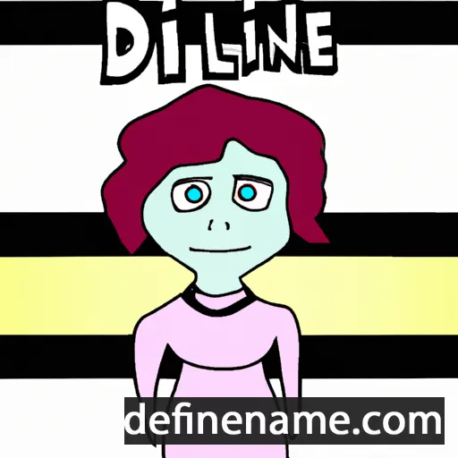 cartoon of the name Deline