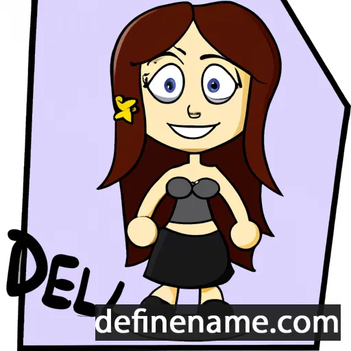 cartoon of the name Delle