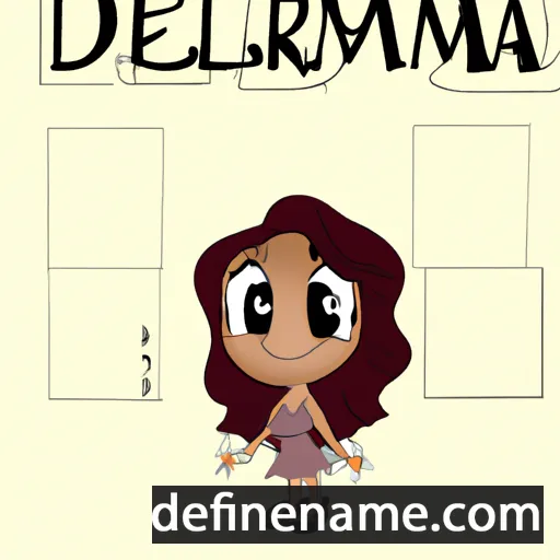 Delmara cartoon