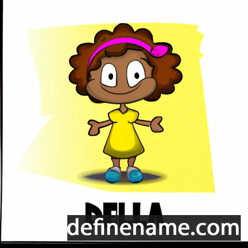 cartoon of the name Delola