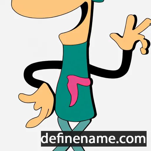 cartoon of the name Deloreni