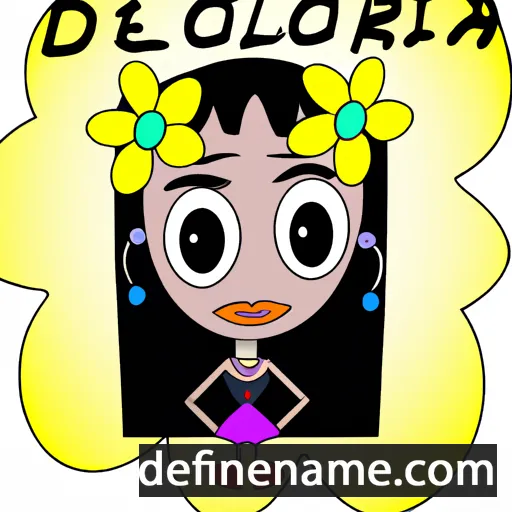 cartoon of the name Delorina