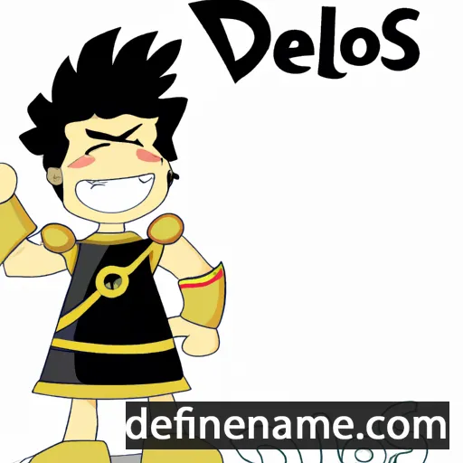 cartoon of the name Delos