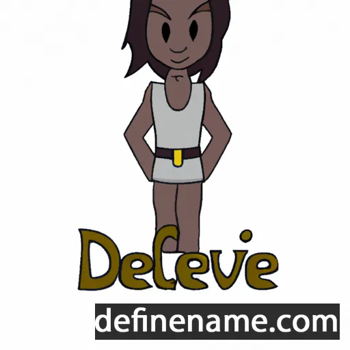 cartoon of the name Delvene