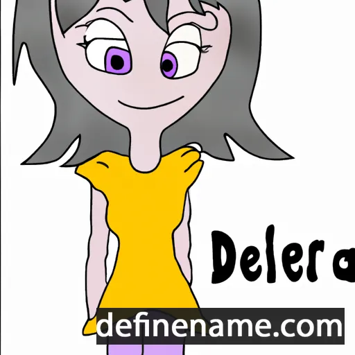 cartoon of the name Delyara