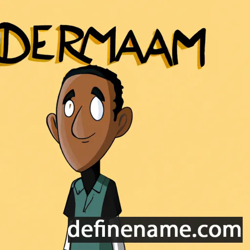 cartoon of the name Demarr