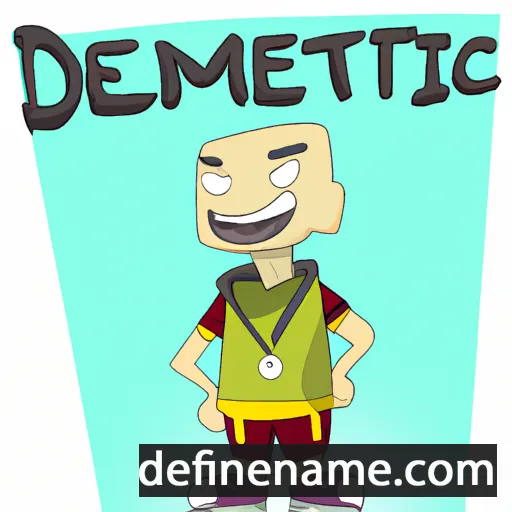 cartoon of the name Demetric