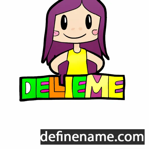 cartoon of the name Demilee