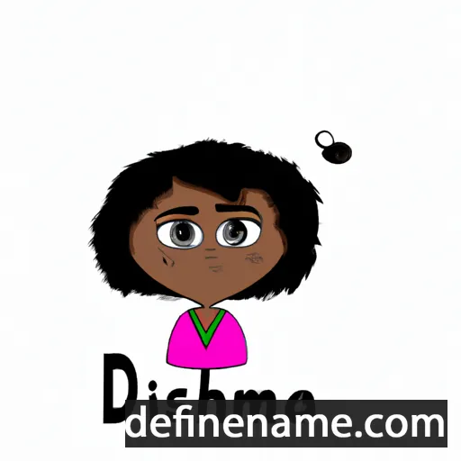 cartoon of the name Demisha