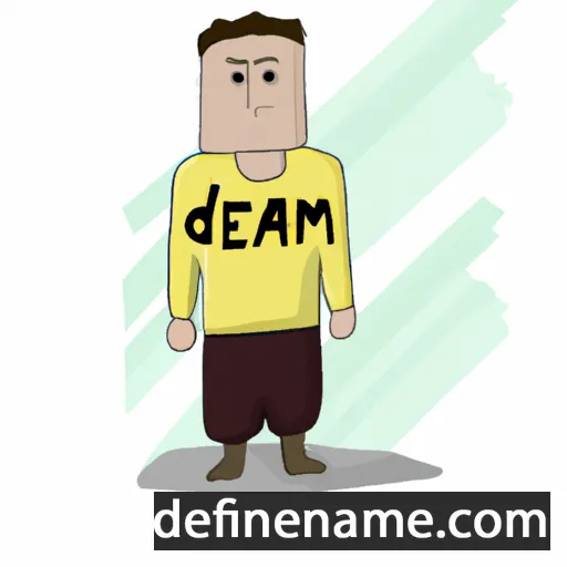 cartoon of the name Demjan