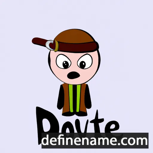 cartoon of the name Dévote